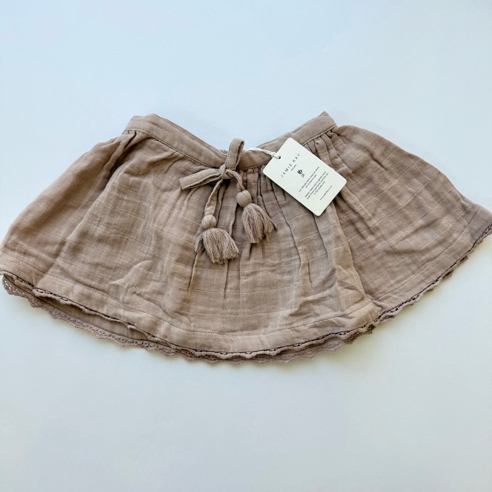 Jamie Kay organic cotton Muslim skirt with tassels BNWT Size 3